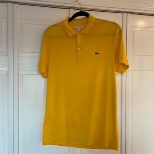 Men’s Regular Fit Yellow Lacoste Polo